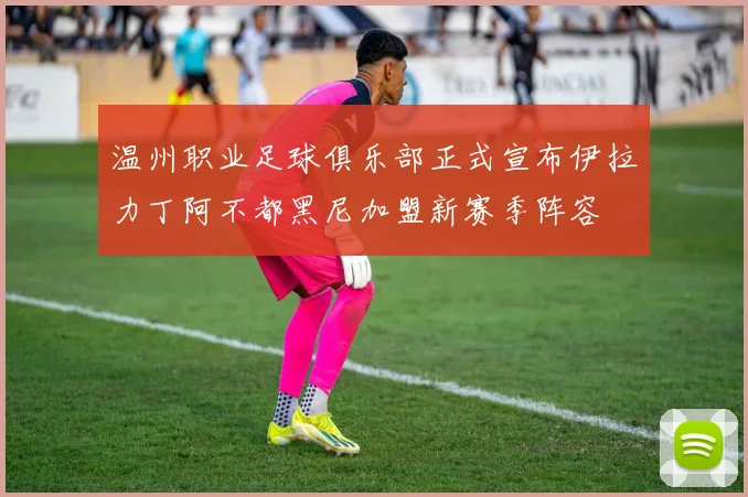 温州职业足球俱乐部正式宣布伊拉力丁阿不都黑尼加盟新赛季阵容