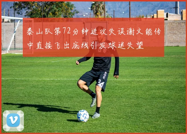 泰山队第72分钟进攻失误谢文能传中直接飞出底线引发球迷失望